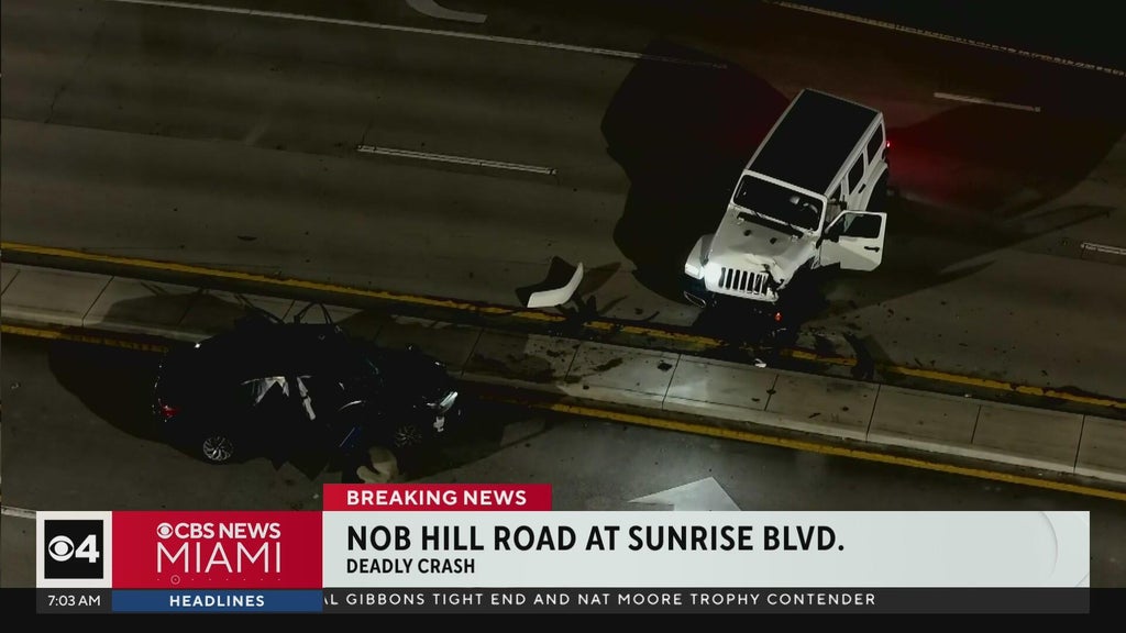 Driver killed in early morning crash in Sunrise, road closures reported — CBS Miami, Marco Island Schools news