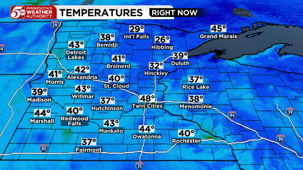Tuesday weather: Mild to warm temperatures with sunny skies — KSTP 5