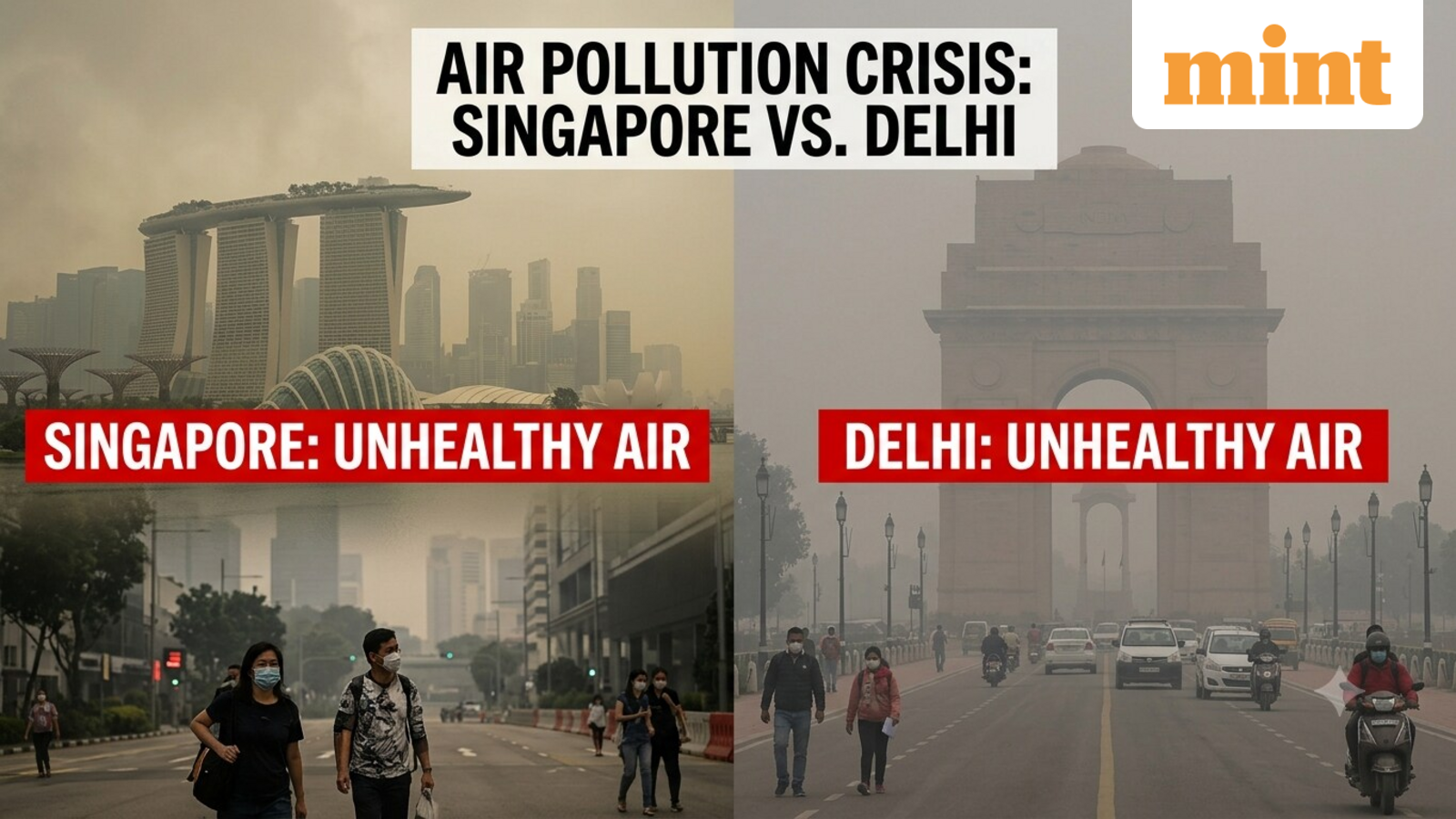 Delhi braces for GRAP curbs as AQI soars; Singapore battles wildfire haze. How do the two compare? — Mint India, Marco Island Technology news