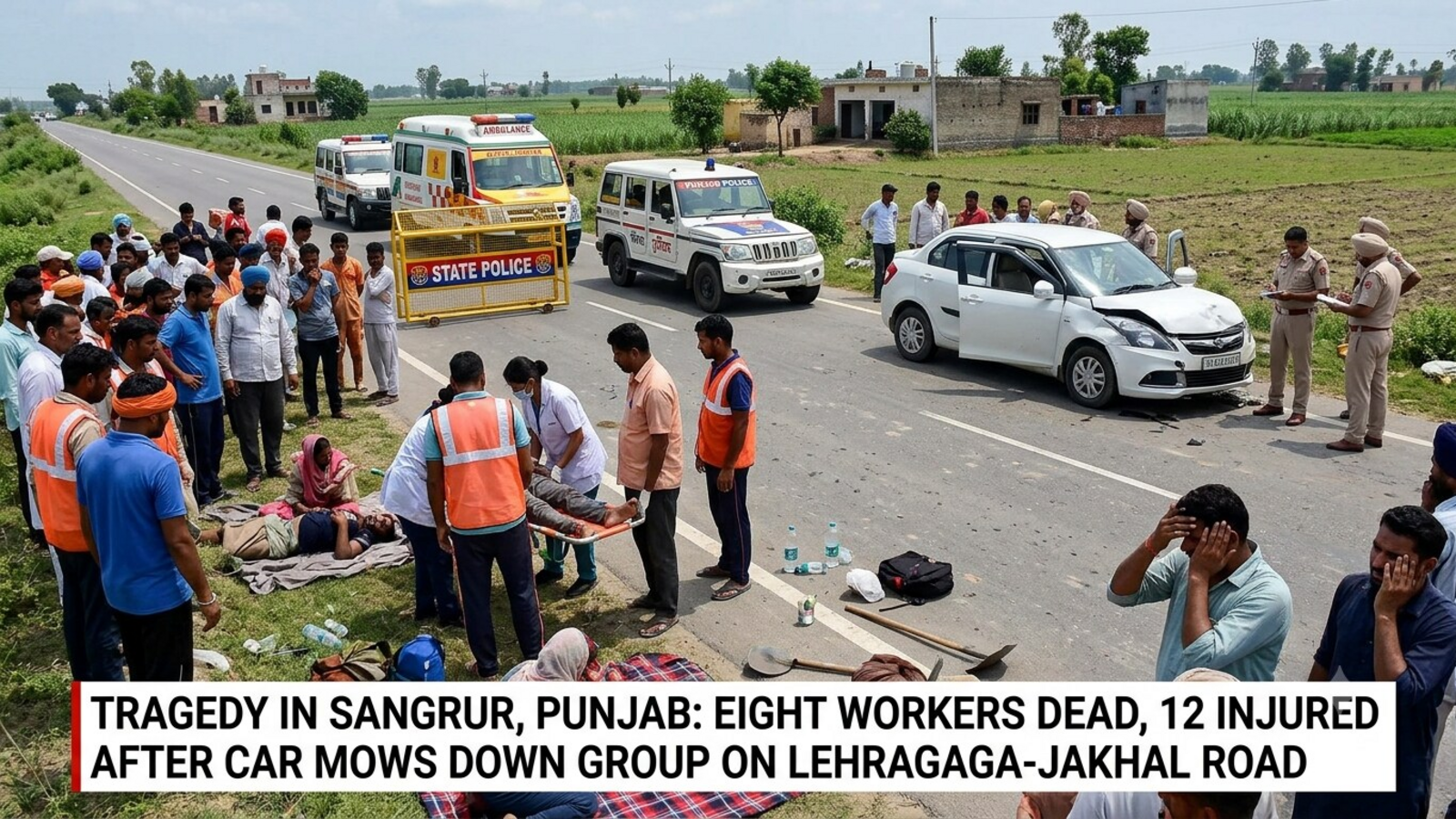 Eight dead, 12 injured as car runs over workers in Punjab's Sangrur: What led to the accident? Details — Mint India, Marco Island Technology news